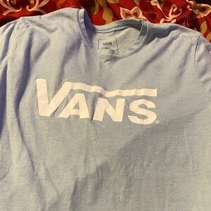 Vans Sky Blue Tee with White Logo